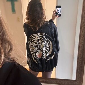 Vintage Siegfried & Roy satin bomber jacket